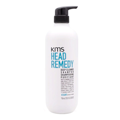 KMS Head Remedy Deep Cleanse Shampoo 750ml - shampoo detersione profonda per tutti i tipi di capelli