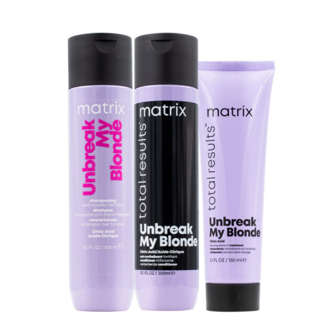 Matrix Total Result Unbreak My Blonde Kit Shampoo 300ml Conditioner 300ml Reviving Leave-in Revitalizante 300ml