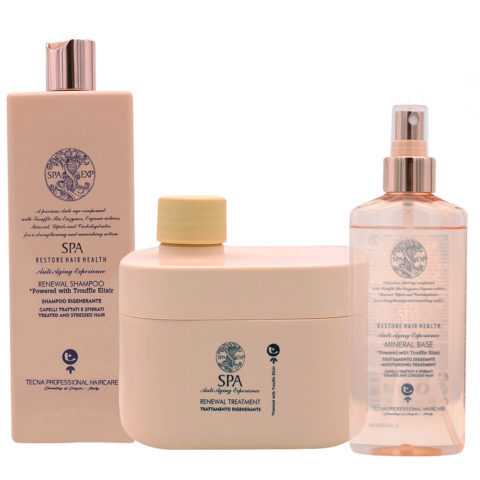 Tecna SPA Kit XL Shampoo 500ml Treatment 500ml Mineral base 200ml