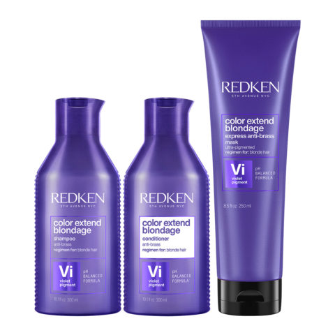 Redken Color Extend Blondage Shampoo 300ml Conditioner 300ml Mask 250ml