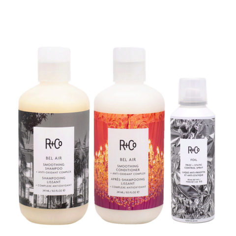 R+Co  Kit Anticrespo Shampoo 241ml Balsamo 241ml Spray 193ml