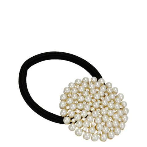 VIAHERMADA Fermacoda Tondo Perle e Strass
