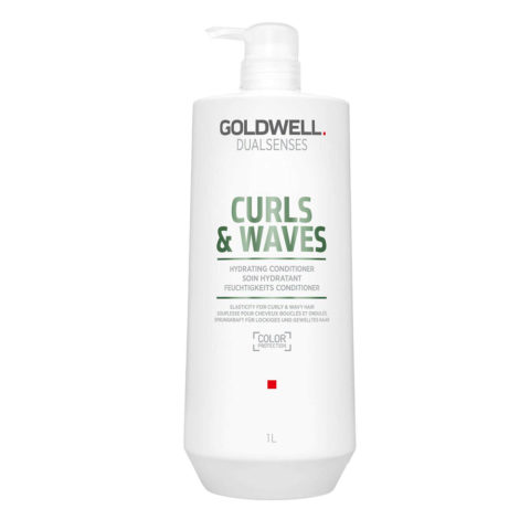 Dualsenses Curls & Waves Hydrating Conditioner 1000ml - balsamo idratante per capelli ricci o mossi