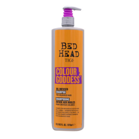 Tigi Bed Head Colour Goddess Oil Infused Shampoo 970ml - shampoo per capelli colorati
