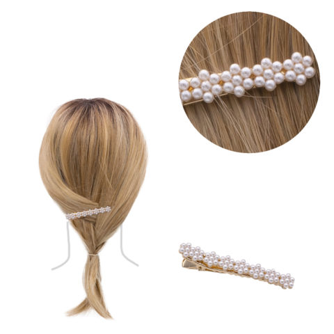 Clip per capelli con Perline 6.2x0.8cm