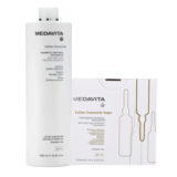 Medavita Cute Lotion Concentree Rituale Anticaduta Shampoo 1000ml e Fiale Super 12x7ml
