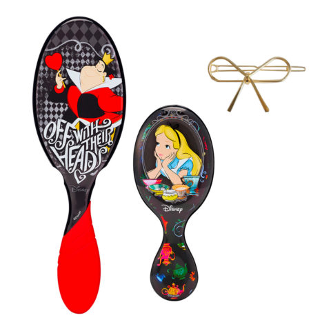 WetBrush Pro Alice in Wonderland Detangle and Style Kit - kit due spazzole + fermaglio