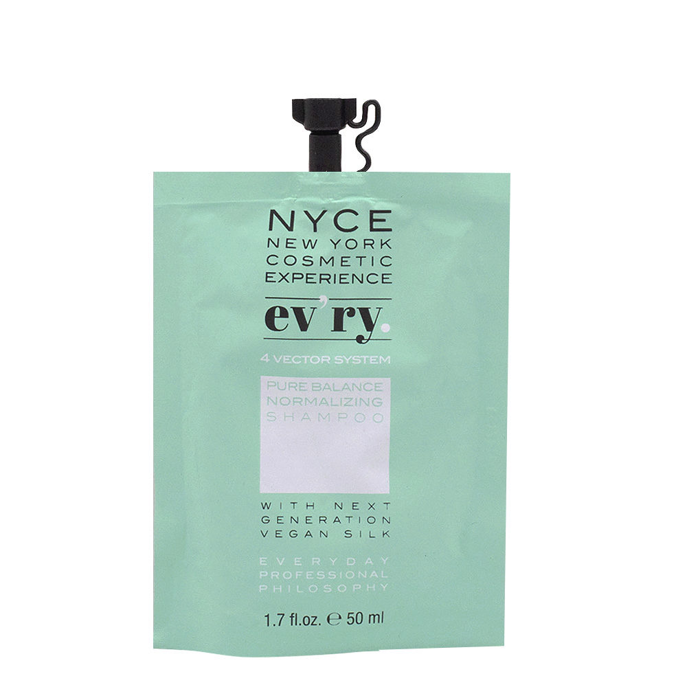 Nyce Ev'ry 4 Vector System Pure Balance Normalizing Shampoo 50ml - shampoo per cute grassa