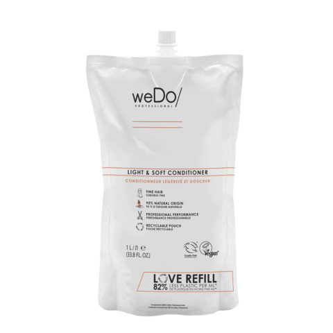 weDo Light & Soft Conditioner Refill 1000ml - ricarica balsamo per capelli fini