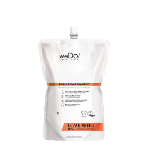 Rich & Repair Shampoo Refill 1000ml - ricarica shampoo per capelli grossi o molto danneggiati