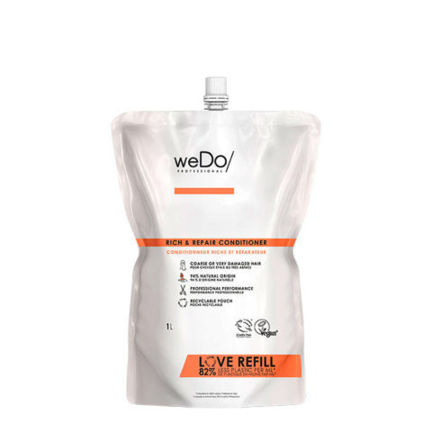 weDo Rich & Repair Conditioner Refill 1000ml - ricarica balsamo per capelli grossi o molto danneggiati