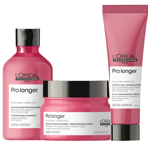 L'Oréal Professionnel Paris Serie Expert Pro Longer Shampoo 300ml Mask 250ml Leave In Cream 150ml