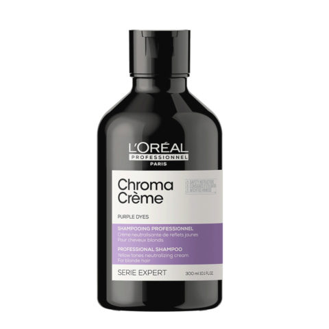 L'Oréal Professionnel Chroma Creme Purple Shampoo 300ml - shampoo antigiallo per capelli biondi