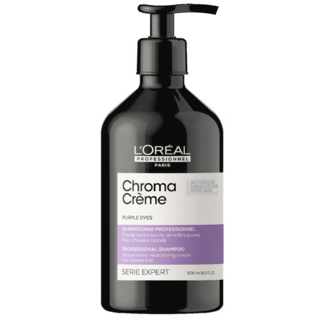 L'Oréal Professionnel Chroma Creme Purple Shampoo 500ml - shampoo antigiallo per capelli biondi