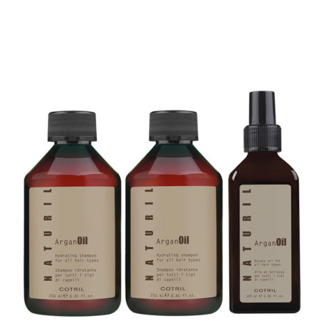 Naturil Oil Argan Shampoo 250ml Conditioner 250ml Oil 100ml