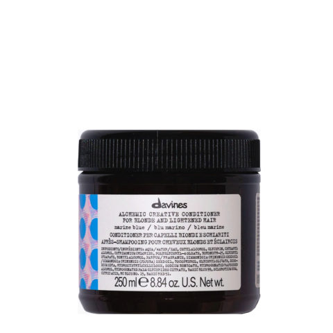 Davines Alchemic Creative Conditioner Marine Blue 250ml - balsamo colorato blu marino per capelli biondi o schiariti