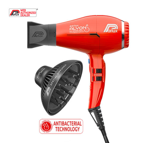 Parlux Alyon Air Ionizer Tech Eco Friendly Rosso - asciugacapelli con diffusore magic sense