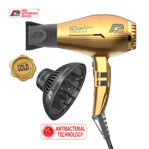 Parlux Alyon Air Ionizer Tech Eco Friendly Oro - asciugacapelli con diffusore magic sense