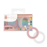 Invisibobble Slim Rosie Fortescue Pink Glass x8 -  elastici a spirale per capelli fini