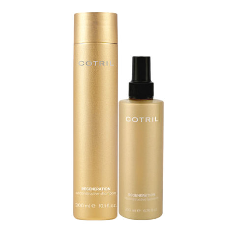 Cotril Regeneration Shampoo300ml Conditioner Leave-in 200ml -capelli danneggiati