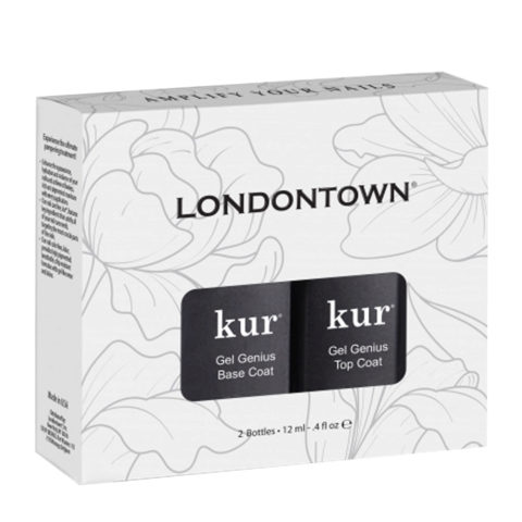 Londotown Kur Gel Like Set  2x12ml  - gel genius base coat & gel genius top coat