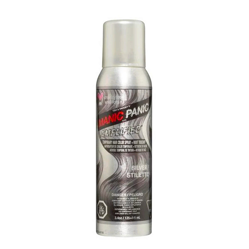 Manic Panic Amplified Spray-on Silver Stiletto 125ml - colore spray temporaneo