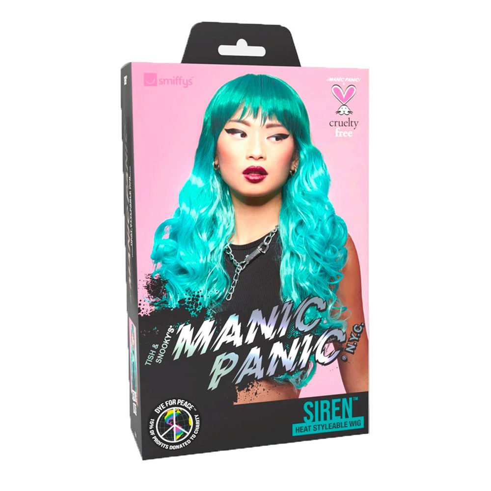 Manic Panic  Mermaid Ombre Siren Wig - parrucca color azzurro-verde