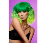 Manic Panic Venus Envy Trash Goddess Wig - parrucca verde elettrico giallo neon