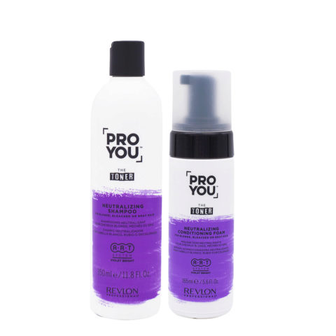 Pro You The Toner Shampoo 350ml Schiuma 150ml - antigiallo