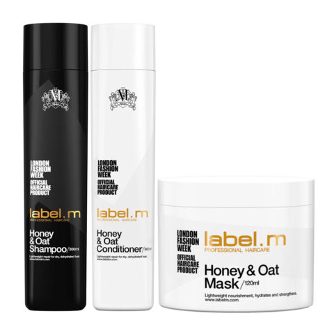 Cleanse Honey & oat shampoo 300ml Conditioner 300ml Mask 120ml