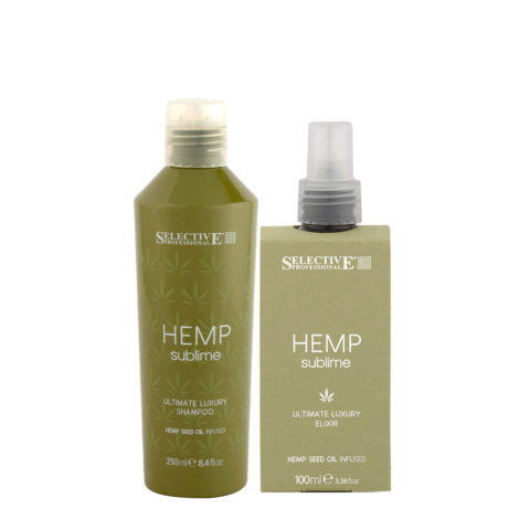 Selective Hemp Sublime Ultimate Luxury Shampoo 250ml Elixir 100ml