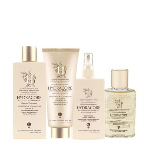 Tecna Hydracore Hydrating & Volumizing Shampoo250ml Mask200ml  Perfector200ml Oil100ml
