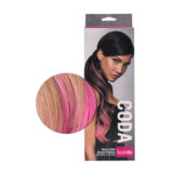Hairdo Coda Color Splash Gold Wheat / Pink 58 cm - coda fucsia su biondo chiaro