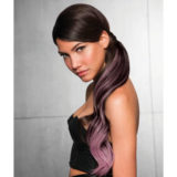 Hairdo Coda Color Splash Dark Chocolate / Lavander 58 cm - coda lavanda su castano medio