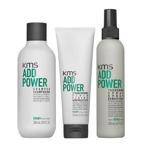 KMS Add Power Shampoo 300ml Fluid 125ml Spray 200ml