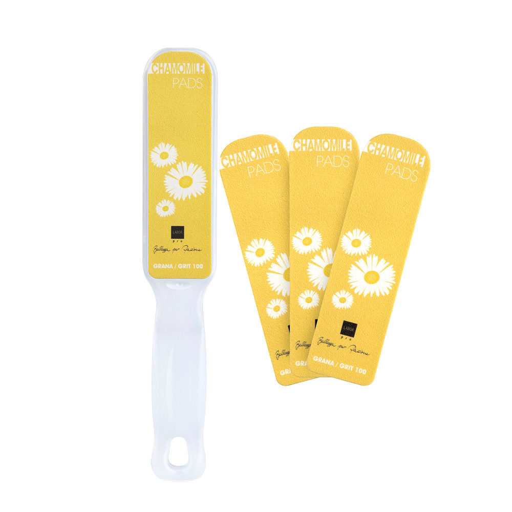 Labor Raspa Con Abrasivi Intercambiabili G. 100/180 + Ricambi 10pz - aroma camomilla