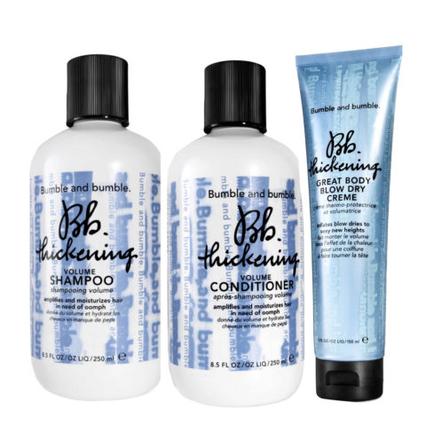 Bumble and bumble. Bb.Thickening Volume Shampoo 250ml Conditioner 250ml Blow Dry Cream 150ml