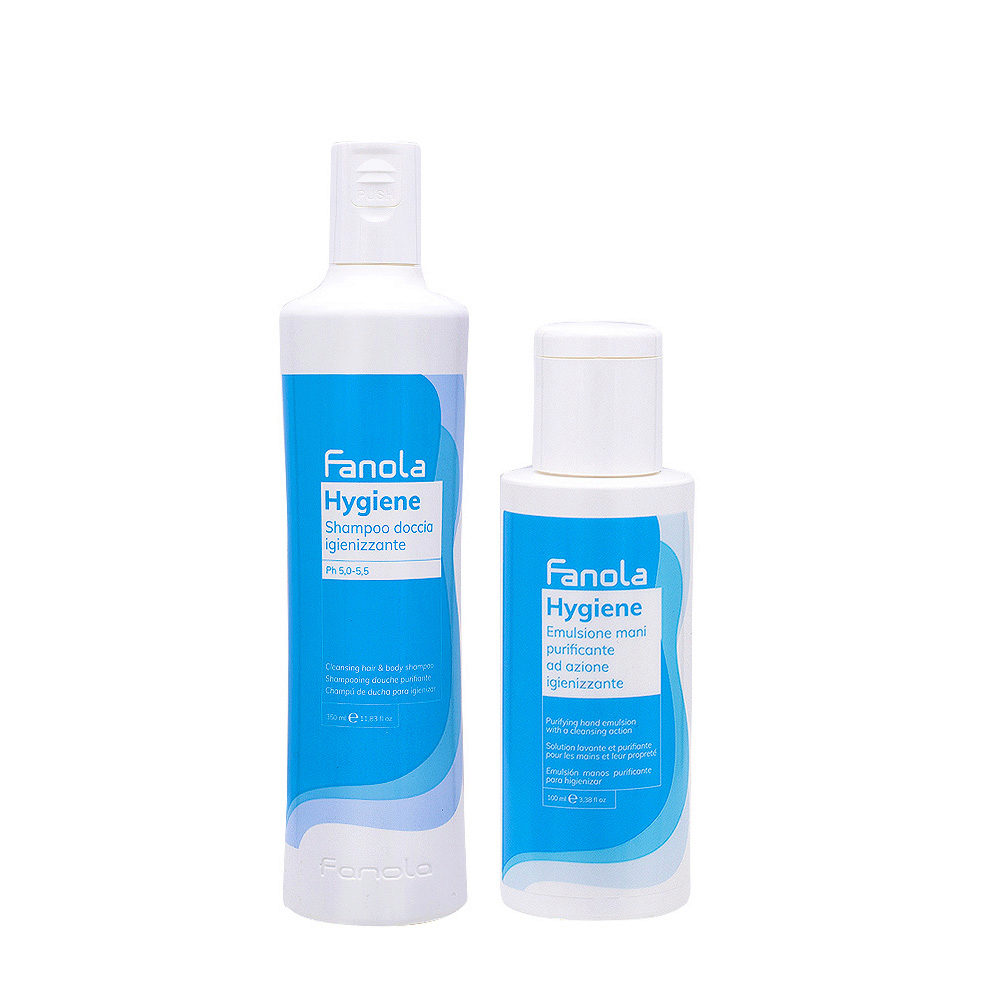 Fanola Hygiene Shampoo350ml Emulsione Mani Igienizzante100ml