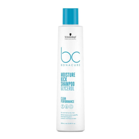 Schwarzkopf BC Bonacure Moisture Kick Shampoo Glycerol 250ml - shampoo per capelli secchi