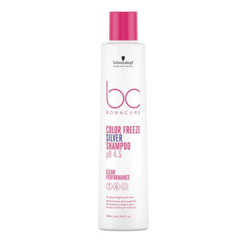 Schwarzkopf BC Bonacure Color Freeze Silver Shampoo pH 4.5 250ml  - shampoo antigiallo per capelli grigi e bianchi