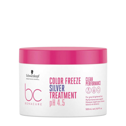 Schwarzkopf BC Bonacure Color Freeze Silver Treatment pH 4.5 500ml - maschera anti giallo per capelli grigi e bianchi
