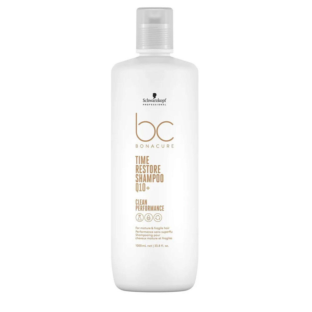 Schwarzkopf BC Bonacure Time Restore Shampoo Q10+ shampoo 1000ml - shampoo per capelli maturi