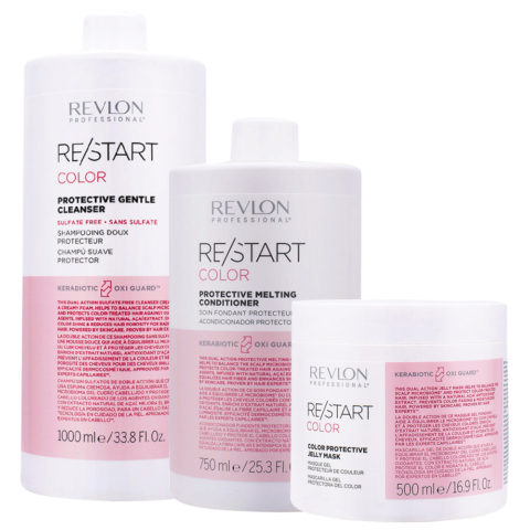 Restart Color Protective Gentle Cleanser Shampoo1000ml Conditioner750ml Mask500ml