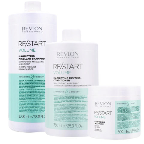 Restart Volume Shampoo1000ml Conditioner750ml Mask500ml