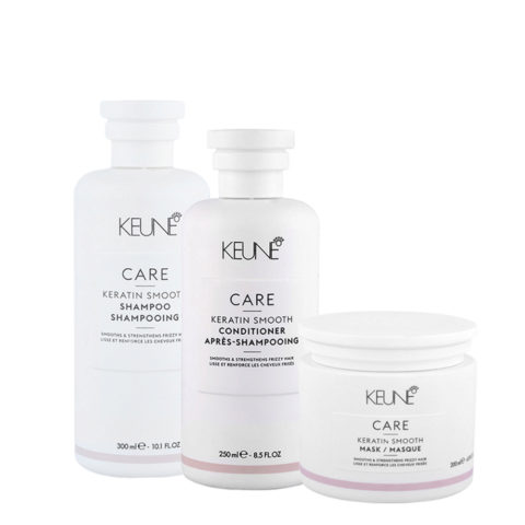 Care Line Keratin Smooth Shampoo300ml Conditioner250ml Mask200ml