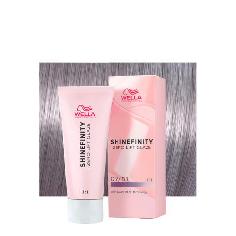 Wella Shinefinity Smoky Opal 07/81 Biondo Medio Perla Cenere 60ml - colore demi-permanente