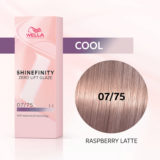 Wella Shinefinity Raspberry Latte 07/75 Biondo Medio Sabbia Mogano 60ml  - colore demi-permanente