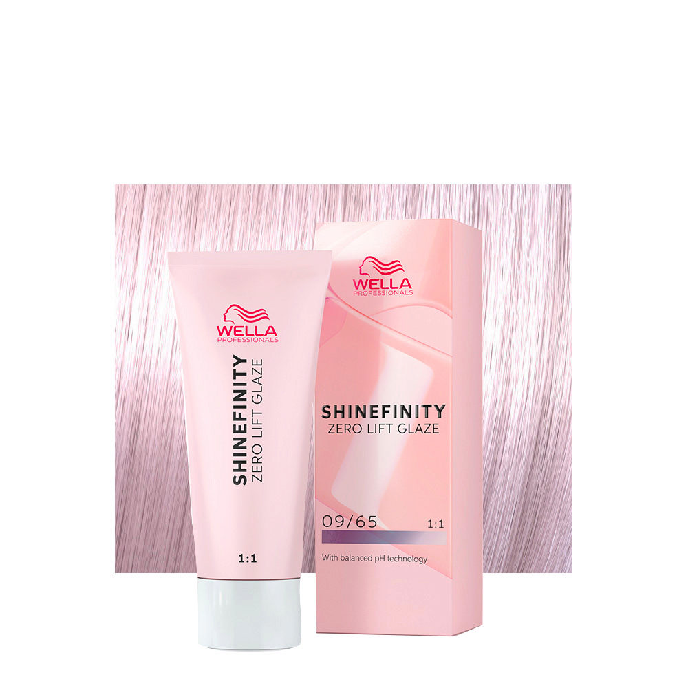 Wella Shinefinity Pink Shimmer 09/65 Biondo Chiarissimo Violetto Mogano 60ml - colore demi-permanente