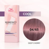 Wella Shinefinity Deep Cherry 04/65 Castano Medio Violetto 60ml - colore demi-permanente