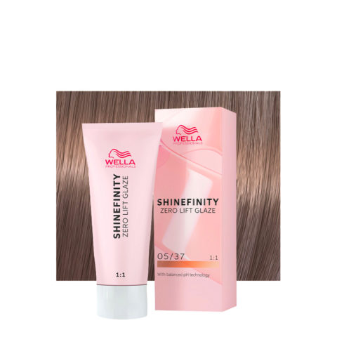 Wella Shinefinity Caramel Espresso 05/37 Castano Chiaro Dorato Sabbia 60ml  - colore demi-permanente